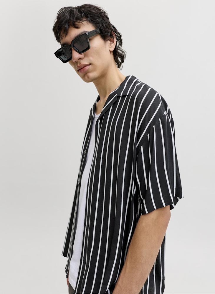JACK & JONES Striped Short Sleeve Shirt - Image 3